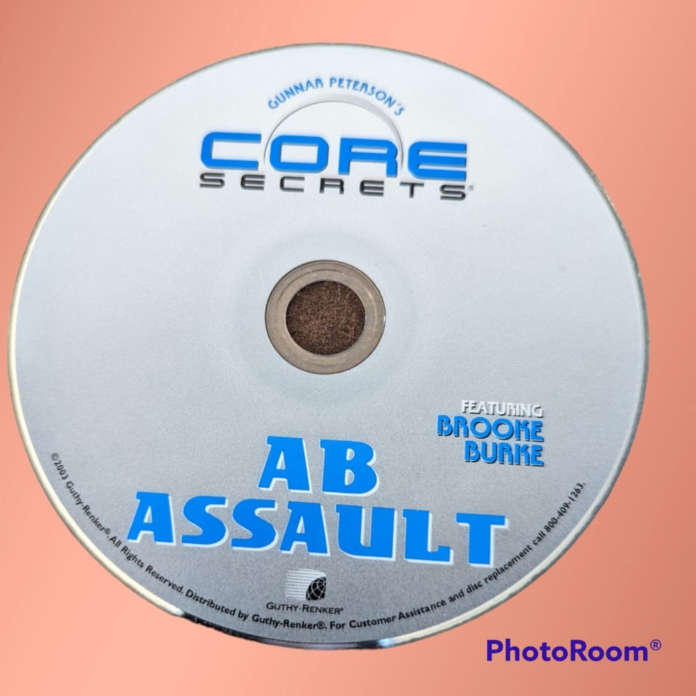 Vintage CD Gunnar Petersons Core Secrets Ab Assault 2003 Exercise Brooke Burke